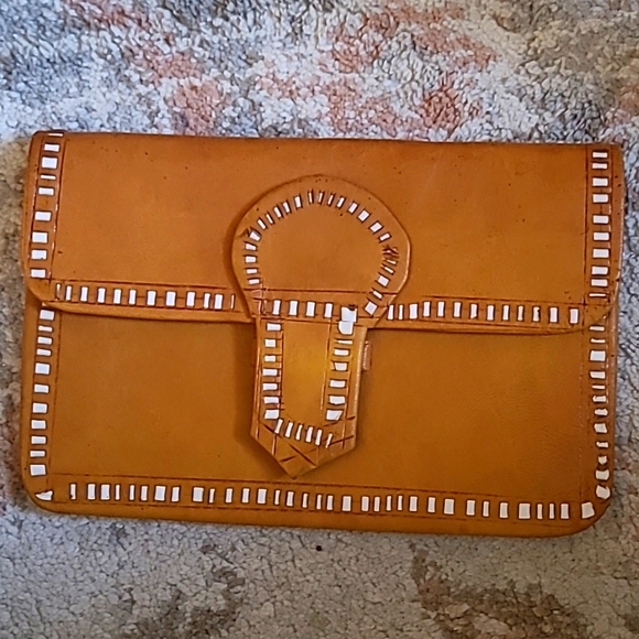 Handbags - Handmade Leather pouch/ Clutch